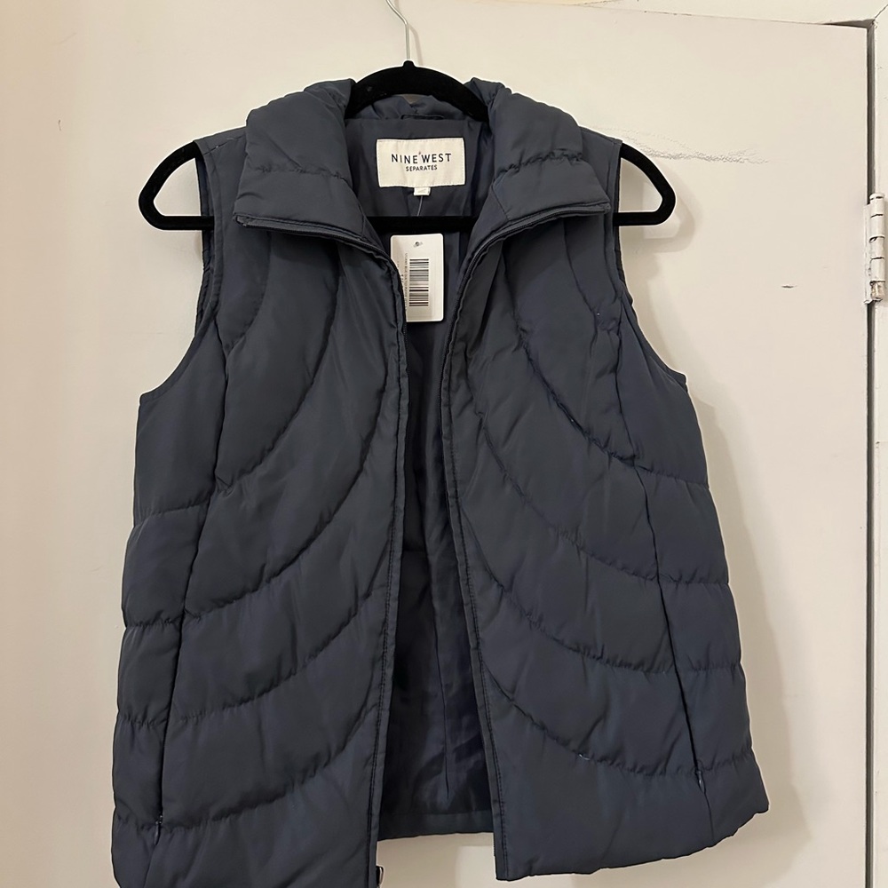 Nine West Navy Puffer Jacket